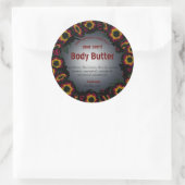 Katten en halogeenboter van gothic ronde sticker (Tas)