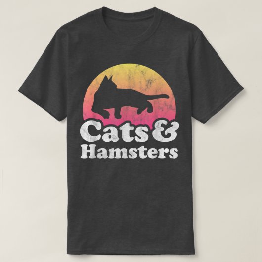 Katten en hamsters Mannen Jonge jongens en meisjes T-shirt (Design voorkant)