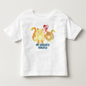 Katten en hart: "Ik hou van mijn Grauntie!" Kinder Shirts (Voorkant)