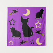 Katten en heks Petten Wandkleed (Voorkant)