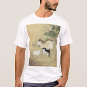 Katten en herfst Planten, onbekende artiest T-shirt (Voorkant)