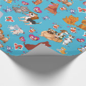 Katten en honden cadeaupapier (Hoek)