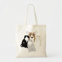 Katten en honden Canvas tas