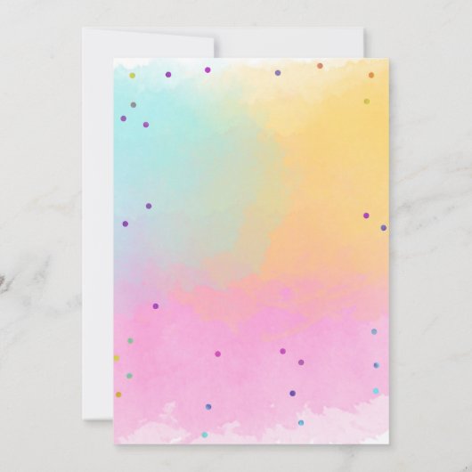 Katten en Honden Feest Pawty Dieren Meisje Verjaar Kaart (Achterkant)