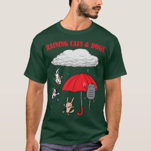 katten en honden, huisdieren t-shirt