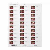 Katten en Honden Kerstmis Etiket (Full Sheet)