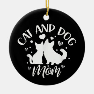 Katten En Honden Moeder Meisje Liefhebber Honden K Keramisch Ornament