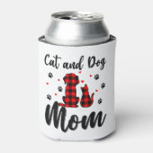 Katten en honden Moederdag papaverdieren Blikjeskoeler (Blikje Voorkant)