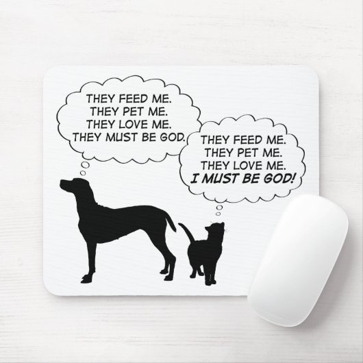 Katten en honden muismat (Met muis)