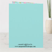 Katten en honden peperkoekhuis kerstkaart kaart (Achterkant)