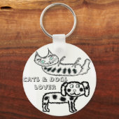 Katten en honden sleutelhanger (Voorkant)