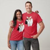 Katten en honden t-shirt (Unisex)