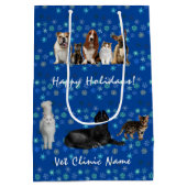 Katten en honden Veterinair op blauw Medium Cadeauzakje (Achterkant)
