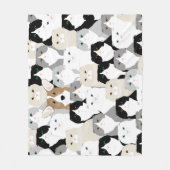 Katten en honden Vluchten Blanket Fleece Deken (Voorkant)