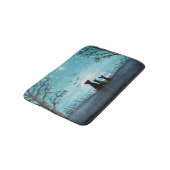 Katten en honden Winter Sunset Badmat (Gekanteld)