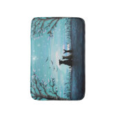 Katten en honden Winter Sunset Badmat (Voorkant Verticaal)