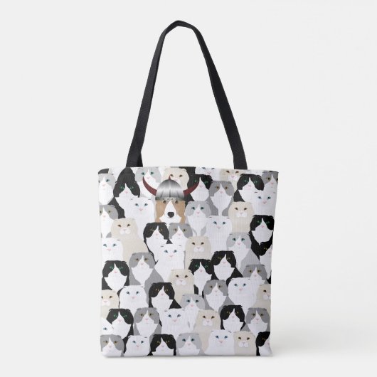 Katten- en hondenallover-Tas Tote Bag (Achterkant)