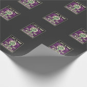 Katten En Horrorfilms Halloween-ontwerp Cadeaupapier (Hoek)