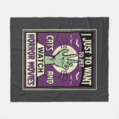 Katten En Horrorfilms Halloween-ontwerp Fleece Deken (Voorkant (Horizontaal))