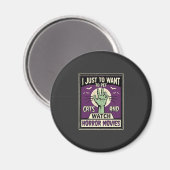 Katten En Horrorfilms Halloween-ontwerp Magneet (Voorkant / Achterkant)