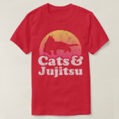 Katten en Jujitsu-Mannen en -katten voor dames T-shirt (Design voorkant)
