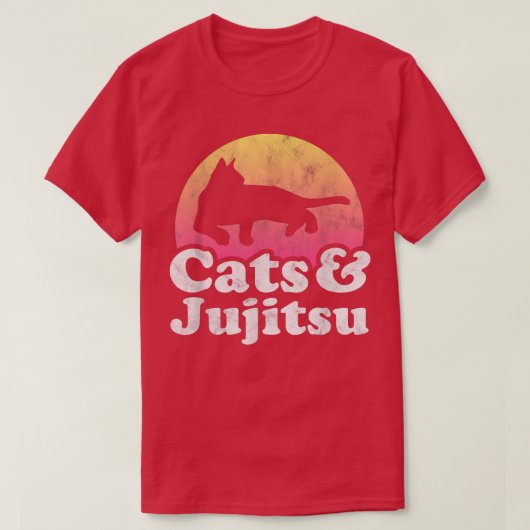 Katten en Jujitsu-Mannen en -katten voor dames T-shirt (Design voorkant)