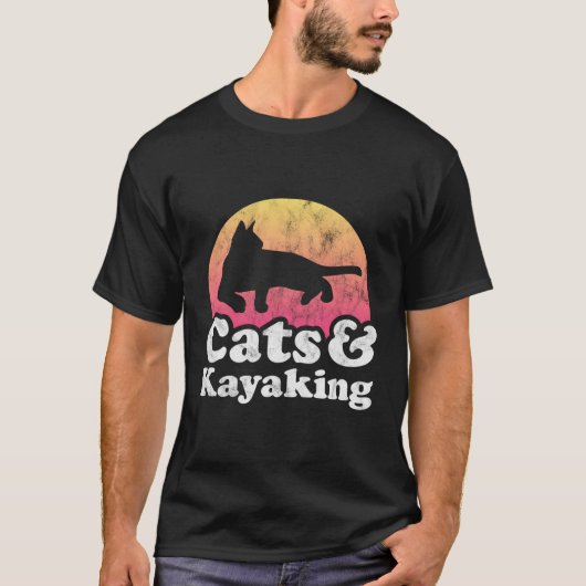 Katten en kajakken 's of 's kat en kajak t-shirt (Voorkant)