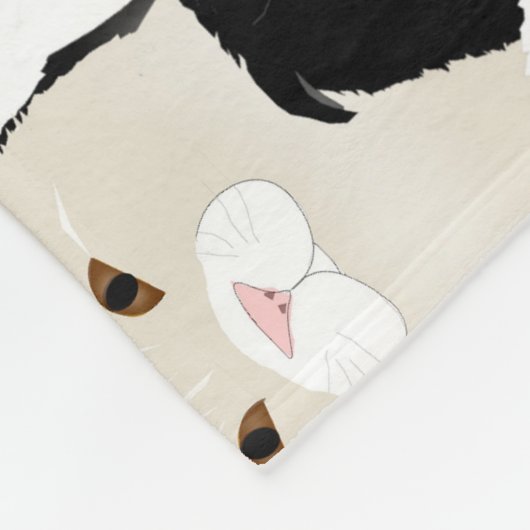 Katten en Katten Fleece Deken (Hoek)