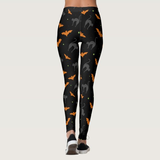 Katten en katten Halloween Leggings (Achterkant)