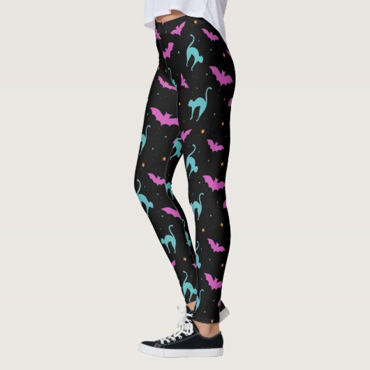 Katten en katten Halloween Leggings (Links)