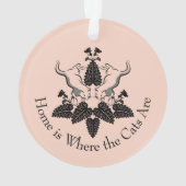 Katten en kattenfilet ornament (achterkant)