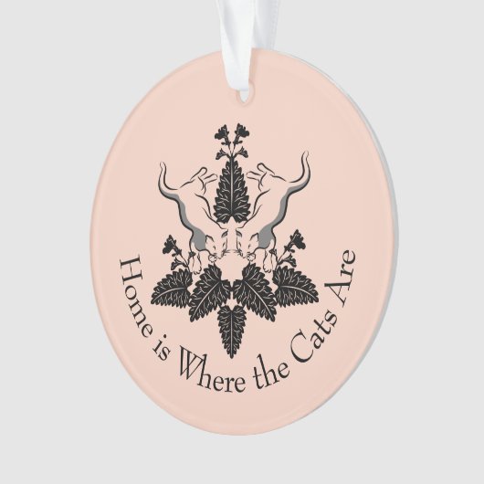 Katten en kattenfilet ornament (voorkant)
