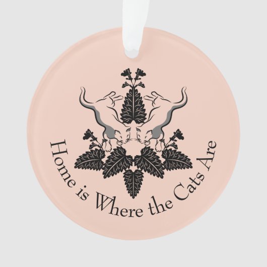 Katten en kattenfilet ornament (voorkant)