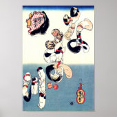 Katten en katvissen Kuniyoshi - Kunst in Japan Poster (Voorkant)