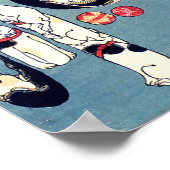 Katten en katvissen Kuniyoshi - Kunst in Japan Poster (Hoek)