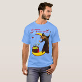 Katten en kikkers Blue Halloween Unisex T-Shirt (Voorkant volledig)