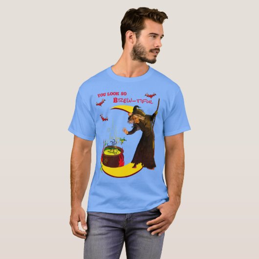 Katten en kikkers Blue Halloween Unisex T-Shirt (Voorkant volledig)