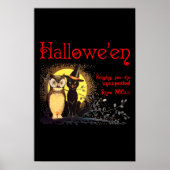 Katten en kippen in het Poster van Halloween (Voorkant)