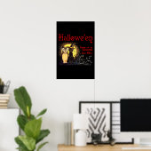 Katten en kippen in het Poster van Halloween (Thuiskantoor)