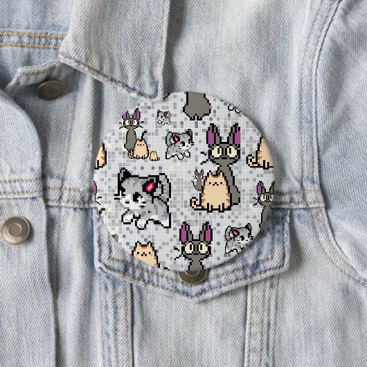 Katten en Kittens 2 Ronde Button 4,0 Cm (In situ)