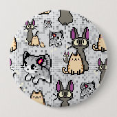 Katten en Kittens 2 Ronde Button 4,0 Cm (Voorkant)