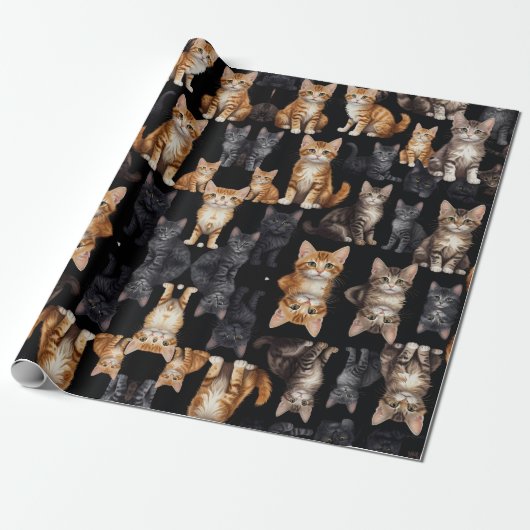Katten en Kittens Cadeaupapier (Uitgerold)