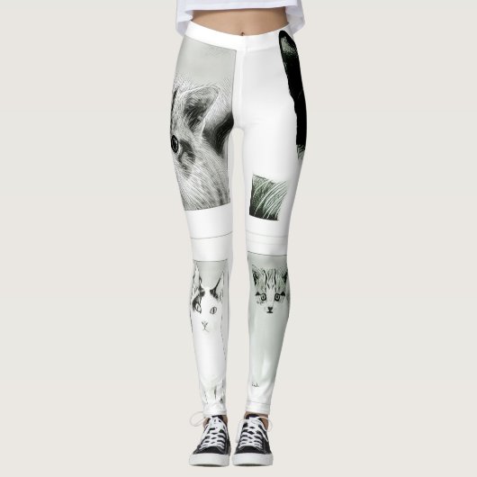 Katten en Kittens Collage Funky Leggings (Voorkant)