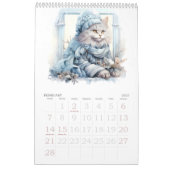 Katten en Kittens Waterverf Dressup Kalender (Feb 2027)