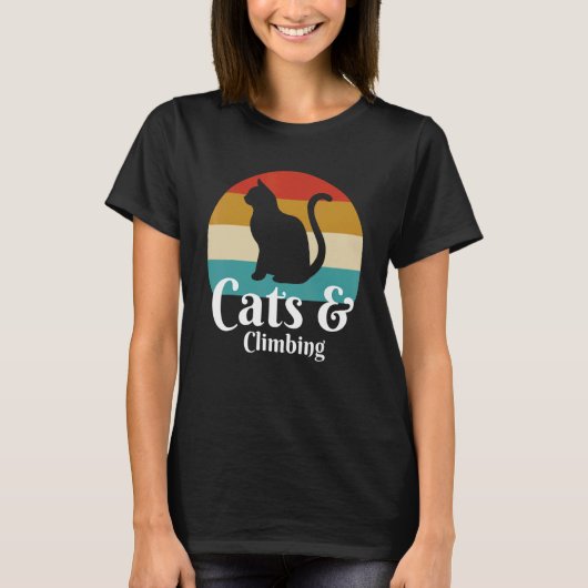Katten en klimmen t-shirt (Voorkant)