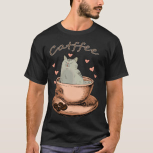 Katten en Koffie  Kattenbezitter Ochtendroutine T-shirt