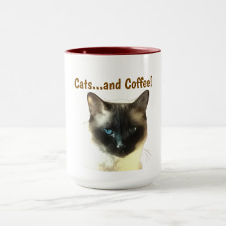 Katten en koffie mok