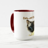 Katten en koffie mok (Voorkant links)