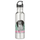 Katten en kristallen zijn alles wat ik wil waterfles  (Voorkant)