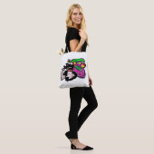 Katten en lentebloemen  tote bag (Op model)
